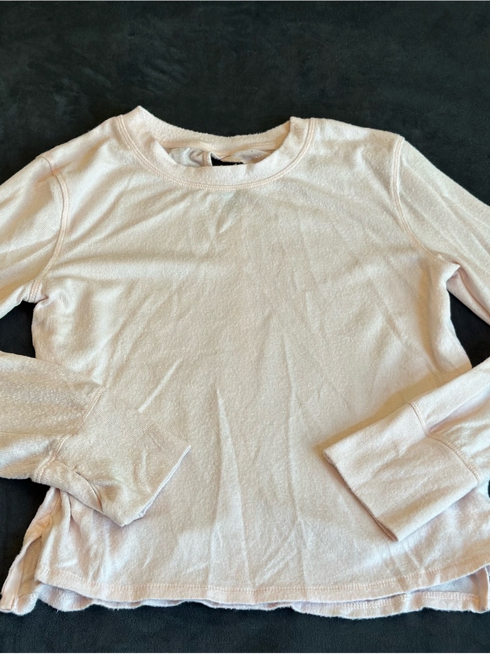 all in motion Girls' Long-Sleeve Crewneck Top - Pale Pink